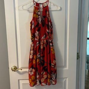Red Floral Dress